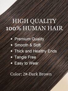 Micro Loop Hair Extensions 100% Human Hair Color #2 Color To Dark Brown 14-22 Inch Straight 50 Strands /Pack Invisible Beads Thick Micro Ring Loop Hair Extensions With Fishing Line No Glue Needed Easy To Shape For Thin Hair And Salon Use All Women - S2 - View 5