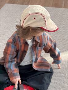 DAZY Toddler Girls' Plaid Casual Long Sleeve Shirt, Spring/Autumn