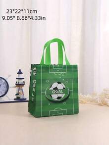 4/8/12/16/24 Túi Quà Tặng Chủ Đề Thể Thao Bóng Đá Kích Thước 23x22x11cm Túi Tote Vải Không Dệt Tái Sử Dụng Thích Hợp Cho Tiệc Sinh Nhật, Quà Tặng Mua Sắm Siêu Thị, Lễ Hội Sự Kiện - Nhiều màu - Xem 3