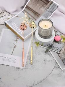 Madebyblanc 1Pc Candle Accessory Set Candle Extinguisher Stainless Cutter Trimmer Candle Trimmer Tool Home Decor For Party Wedding - Multicolor - View 3