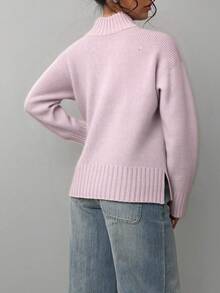 Plus Size Sweaters - Pink - View 3