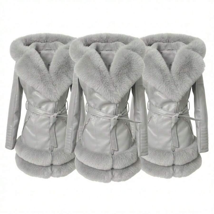 Plus Size Jackets - Light Grey - View 1