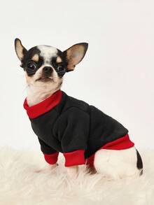 PETSIN 1 Pc White Spotted Dog Letter Printed Sweatshirt For Warm And Skin Friendly Pet Clothing In Autumn And Winter - Multicolor - View 8