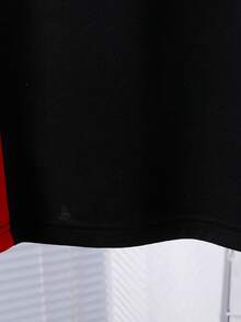 Vacaura 2件套青少年男童休闲撞色Polo衫套装，适合日常通勤、休闲、上学及各种场合。