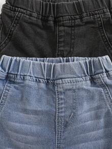 Cozy Pixies 男婴两件套松紧腰休闲裤套装，百搭舒适 - 彩色 - 查看 5