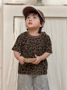 DAZY 男童休闲豹纹圆领短袖上衣，夏季 - 彩色 - 查看 9