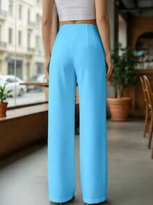 Women Pants - Blue - View 2