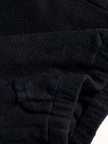 Powerista Moletom Forrado Térmico Grosso para Mulheres, Outono/Inverno - Preto - Visão 8