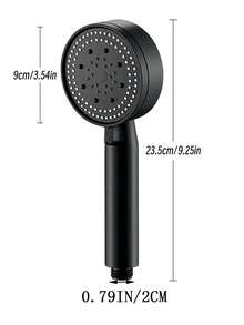 Premium 5-Mode High Pressure Shower Head Set - ABS Shower System With Adjustable Spray Modes And Wall Holder For Strong, Relaxing Shower Experience - Black - View 9