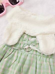 PETSIN Ropa para mascotas, vestidos para perros, vestidos de princesa, ropa esponjosa de otoño e invierno, vestidos para animales pequeños, vestidos lindos, accesorios para gatos, ropa para gatos, zapatos para perros, accesorios para gatos para gatos de interior, suministros para gatos, accesorios y suministros para mascotas navideñas, disfraces de Halloween para perros, suministros y accesorios para cachorros, artículos para perros pequeños - Verde - Ver 7