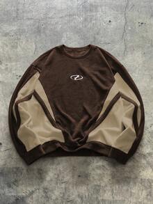 男士 AXEPEAK 休闲时尚街头风刺绣套头衫 - 彩色 - 查看 1