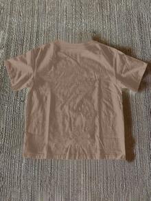 Resyla 男士休闲猫咪印花短袖T恤 - 棕色 - 查看 2