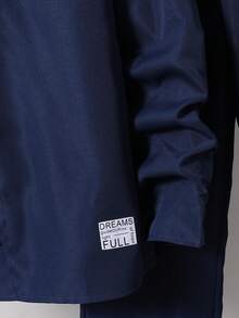 Vacaura 两件套青少年灯芯绒连帽长袖衬衫+时尚抽绳裤套装，适合日常通勤和户外活动穿着。