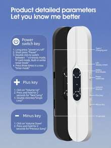 Teckwe SMB-07 Wireless Speaker Sleep-Aid Bone Conduction Music Box Innovates For Sleep. Listening To Music Without Hurting Your Ears - Just Place It Under Your Pillow And Turn It On To Enjoy 300mAh Rechargeable Battery - Multicolor - View 2