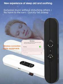 Teckwe SMB-07 Wireless Speaker Sleep-Aid Bone Conduction Music Box Innovates For Sleep. Listening To Music Without Hurting Your Ears - Just Place It Under Your Pillow And Turn It On To Enjoy 300mAh Rechargeable Battery - Multicolor - View 1