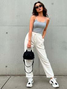 Women Pants - White - View 4