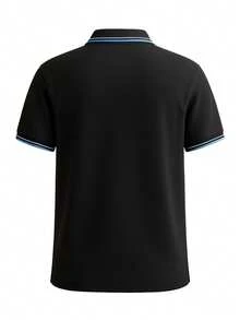 Fred Perry Twin Tipped Men's Polo T-Shirt Black - BLACK/TUR - View 2