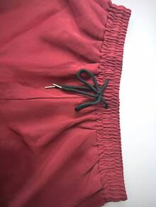 Manfinity Swimmode Conjunto de camisa y pantalones cortos casuales con estampado para hombres de vacaciones - Burdeos - Ver 7