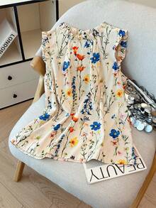 Resyla Women's Elegant Printed Sleeveless Blouse - Multicolor - View 3