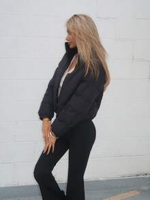 Sydney Algeri Short Style Women's Winter Padded Coat - Black - View 6