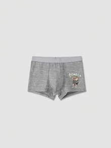 Tween Boys Trunks-5 Pack Boxer Briefs Cartoon Dinosaur Plane Print Assorted Colors Elastic Waistband Soft Stretch Breathable Everyday Underwear Four Seasons Holiday 2026 New Year Essential Comfortable Durable Machine Washable Premium Fit Tagless - Multicolor - View 6