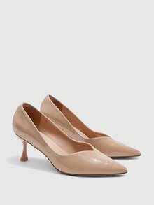 CUCCOO BIZCHIC Women's Elegant Pointed Toe Pumps For Commuting - Apricot - View 7