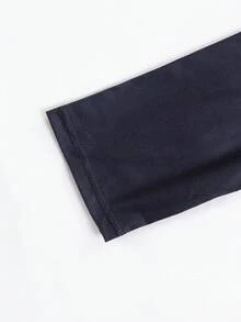 2pcs Toddler Boys Casual Dinosaur & Letter Print Round Neck Long Sleeve Top And Plaid Loose Pants Homewear Set Boys 2 Pcs Set Boys Sleep Wear Boys Pajama Boys Lounge Set Youth Boy Pajamas Young Boys Pajamas-2 Piece Pajama Set Duck Dinosaur Graphic Navy Round Neck Long Sleeve Top Blue White Checkered Pants Lightweight Stretchy Sleepwear Set Cozy Bedtime Loungewear Holiday Gift 2026 New Year Essential All Season Casual Playful - Black - View 8