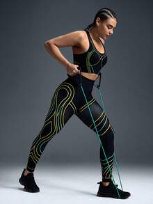 Powerista 女士印花休闲日常健身瑜伽运动文胸