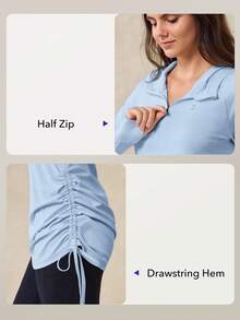 OutZeal Women UV Protection Cool Touch Silky Soft Side Drawstring Hip Length Sun-Proof Jacket Daily Casual