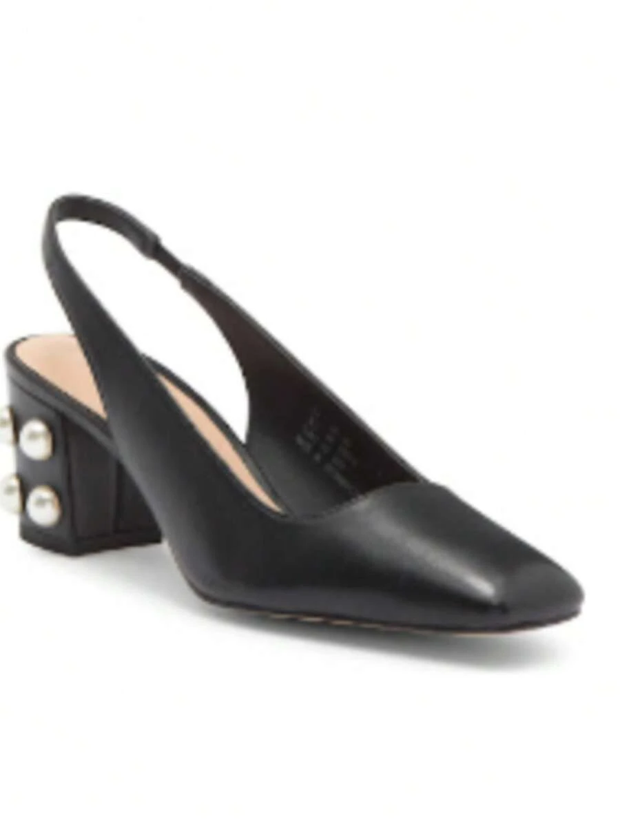 Stuart Weitzman Fashionable & Elegant Studded Decoration High Heels For Commuting - Black - View 1