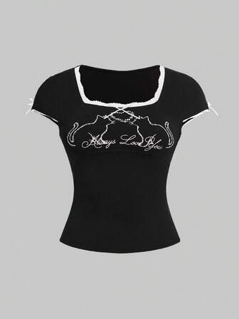 Kawaii Y2K Sexy Cute Cat Print Fitted Crop Top