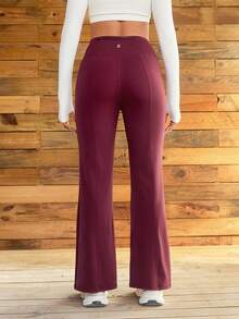 OutZeal Women UV Protection Cool Touch Tummy Control Back Pocket Flared Sports Pants Daily Casual - Red Violet - View 3