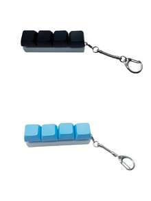 1 Móc khóa giảm áp, Móc khóa nắp bàn phím thời trang - Phụ kiện để bàn độc đáo, Giảm căng thẳng, Chất liệu PVC/Acrylic/Kim loại, Viền hạt và hạt giả, Khóa càng cua, Tuyệt vời cho túi xách và ba lô - Nhiều màu - Xem 14