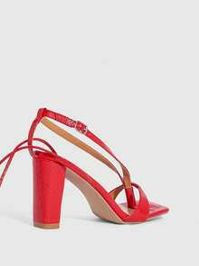 CUCCOO SZL صنادل نسائية عصرية بكعب وأربطة