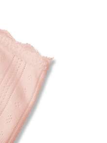 Ocili Women's Romantic Solid Color Lace Trim Bow Decor 100% Cotton Soft Boyshorts - Apricot - View 9