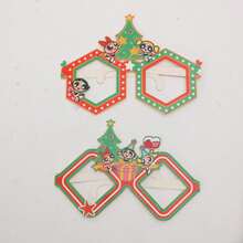 THE POWERPUFF GIRLS X SHEIN 2pcs Cute Cartoon Animal Pattern Paper Party Glasses - Multicolor - View 6