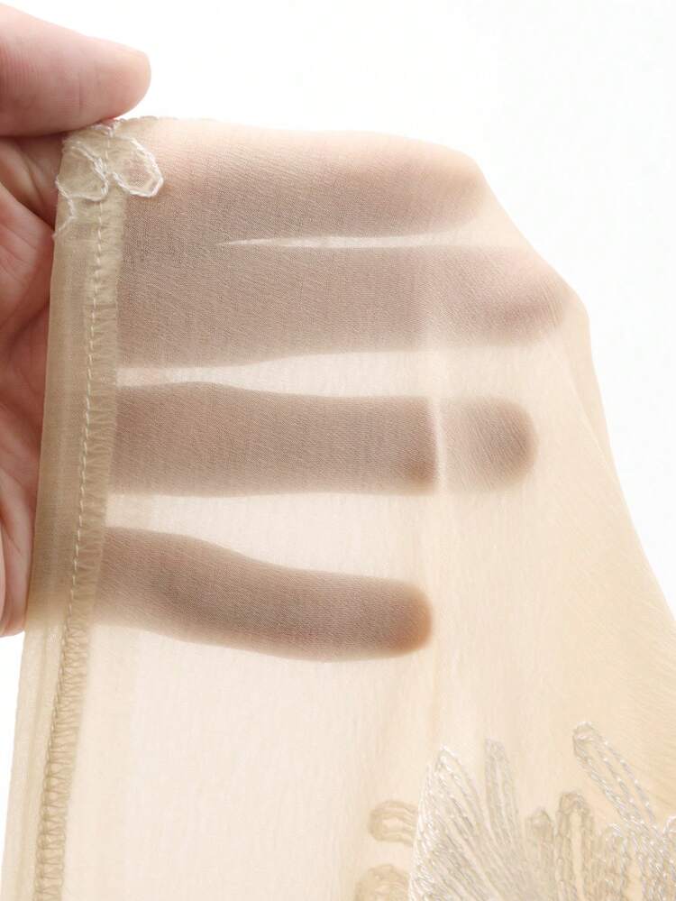French Embroidery Niche Design Sense Elegant Loose Elegant Mid-Length Dress For Women Maxi Dress Sundress