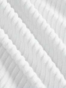 SHEIN MOD 3 pezzi Magliette da donna a maniche corte a balze con collo rotondo, in colore unito in pile, adatte per autunno/inverno, abbinabili, romantiche, eleganti, versatili, confortevoli, chic - Multicolore - Visualizzare 10