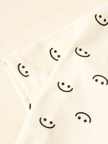 PETSIN 1 Pc Pet Cat Dog Universal Cute Apricot Smile Pattern Printed Elastic Knitted Comfortable Soft Dog Four Leg Clothing Belly Protection - smiley face - View 9