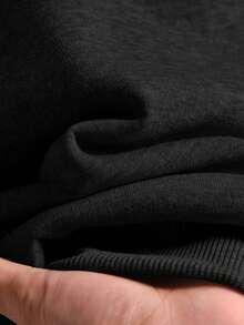 CosyJoli Plus Size Casual Crew Neck Pullover Sweatshirt With Graphic Print, Long Sleeve