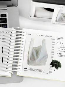 Joivida 30张早餐主题便利贴备忘录，办公学习计划贴纸，可爱日常记事本，美食主题日记用品 - 白色 - 查看 9