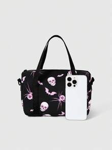 ROMWE Grunge Punk 诸圣节 - 淺粉色 - 查看 4