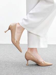 CUCCOO BIZCHIC Women's Elegant Pointed Toe Pumps For Commuting - Apricot - View 5