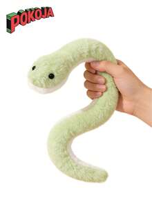 POKOJA LAND - BESTSELLERS 1 件装 - 青色毛绒蛇玩偶，逼真柔软，适合恶作剧、恶搞等场合，是送给孩子、生日、万圣节、圣诞节、家居装饰的理想礼物，也适合春夏使用。 - 彩色 - 查看 3