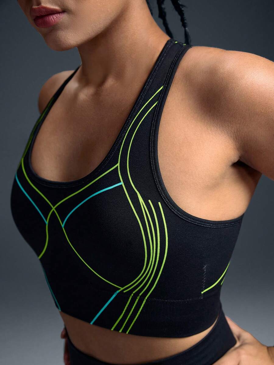 Powerista 女士印花休闲日常健身瑜伽运动文胸