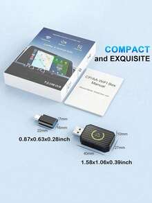 Teckwe Wireless CarPlay Adapter & Android Auto Adapter, Compatible With IPhone/Android Phones, Stable Fast Connection, Convert Factory Wired To Wireless CarPlay For Cars 2016+, No Delay - Nhiều màu - Xem 9