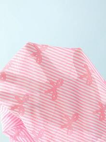 Bộ 3 món áo tắm in họa tiết cho bé gái, bán lẻ từng món. - Hồng - Xem 5