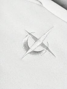 PAVTROS Pantalones de chándal con bordado de estilo casual y urbano para hombres jóvenes - Blanco - Ver 7