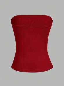 SHEIN EZwear 4pcs Women's Fashionable Casual Versatile Tube Tops, Summer - Multicolor - View 6