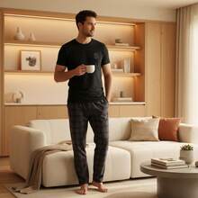 Men Loungewear Onepieces - Black - View 4